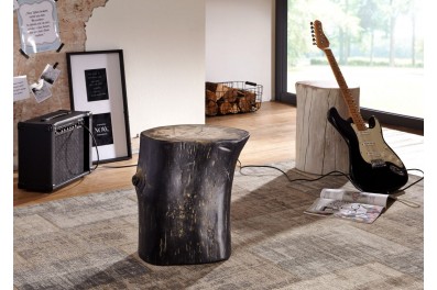 NIKA Fa törzsű szék 35x35x45, lakkozott, akácfa, fekete