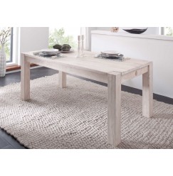 NATURE WHITE jedálenský stôl #101 lakovaný agátový nábytok