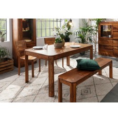 MONTREAL Étkezőasztal 200x100 cm, barna, paliszander