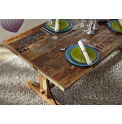 SPIRIT jedálenský stôl #14 - 240x100cm lakované staré indické drevo