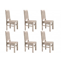 WHITE WOOD  szék, 6 szett, festett akác