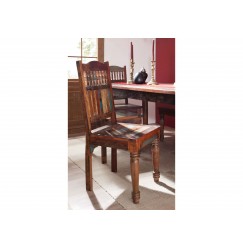 RAPUNZEL stolička #05 lakované staré indické drevo