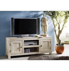 NATURE WHITE TV stolík #41 lakovaný agátový nábytok