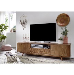MOSAIC TV asztal 120x48 cm, akácfa