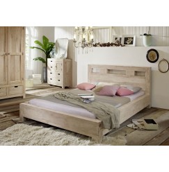 NATURE WHITE posteľ #203 140x200cm lakovaný agátový nábytok