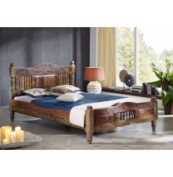 RAPUNZEL posteľ #21 - 140x200cm lakované staré indické drevo