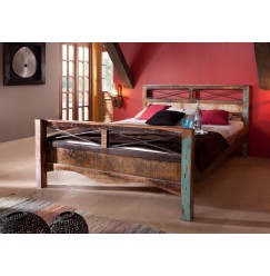 SPIRIT posteľ #46 - 160x200cm lakované staré indické drevo